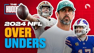 2024 NFL Win Totals We LOVE amp Head Coaching Hot Seat Power Rankings  The Huddle [upl. by Eniamurt]