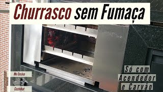 Como acender churrasqueira sem fumaça com carvão e acendedor churrasqueira ecologica de apartamento [upl. by Nitniuq]