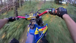 Mikilon MZK 250 barton  gaźnik pz30  Chińskie Suzuki rmz Test [upl. by Sarilda]