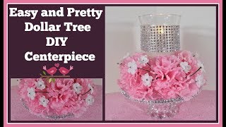 Pretty and Easy Dollar Tree DIY 🌸 Centerpiece for Wedding and Special Occasions [upl. by Asyla681]