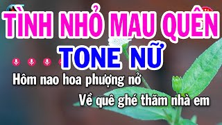 Karaoke Tình Nhỏ Mau Quên Tone Nữ  Am  Nhạc Sống Beat Mới 2023  Đại Lý Karaoke [upl. by Aridatha]