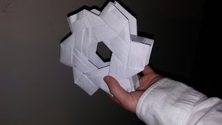 How to make an origami hexagonal prism3D [upl. by Nnoj765]