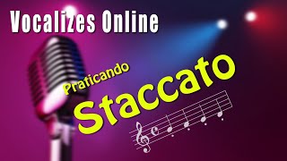 Aquecimento Vocal  Vocalize n º13  STACCATO [upl. by Nivre]