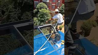 Installing glass in sunroom process [upl. by Arahset]