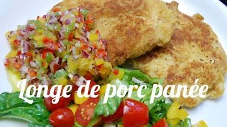 Longe de porc panée au parmesan [upl. by Catrina]