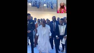 Former president Olusegun Obasanjo Showcases His Youthful Dancing Steps With The Wedding Celebrants [upl. by Amlus]