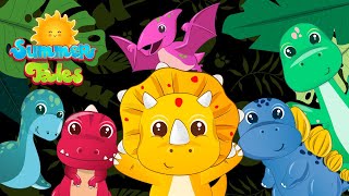 Partytime with our Dino Friends  Hop amp stomp with the Cutiesaurus  Summer Tales Sensory [upl. by Nwahsel847]