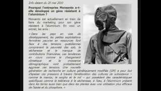 chemtrails et gène Monsanto résistant à laluminium [upl. by Jo713]