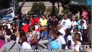 II popolo di Stamina a Palermo quotlasciateci curarequot [upl. by Adnohsirk]