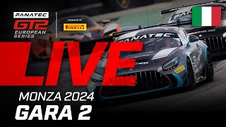 LIVE  Gara 2  Monza  2024 Fanatec GT2 Europe Italian [upl. by Natrav605]