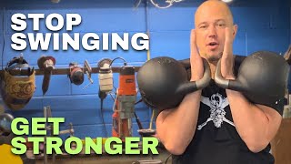 Kettlebell 76 Double Dead Hang Clean And Press [upl. by Garlan]