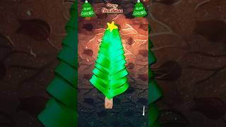 Christmas Tree🎄 Craft  Christmas tree from paper short craft trendingshortsvideoorigami art [upl. by Ahseram258]