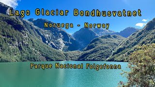 Lago Glaciar Bondhusvatnet Parque Nacional Folgefonna Noruega 🇳🇴 [upl. by Gemina750]