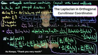 The Laplacian in Orthogonal Curvilinear Coordinates [upl. by Einatsed]