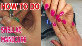 How To Do Shellac Manicure ♥ Manicure ♥ Regal Nails Salon [upl. by Eerak478]