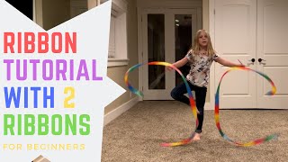 Beginner 2 Ribbon Dance Tutorial by Paige [upl. by Uis177]