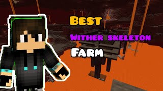 Best minecraft wither skeleton farm tutorial 🔥 [upl. by Bergeman]