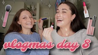 WE SWAPPED MAKE UP ROUTINES — vlogmas day 8 [upl. by Secrest465]