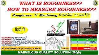 What is Roughness रफनेस क्या है What is Roughness Symbol How to reduce Roughness in Machining [upl. by Nylrebma]