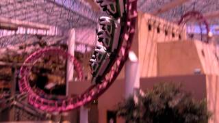 Indoor Roller Coaster  Circus Circus in Las Vegas [upl. by Lilah361]