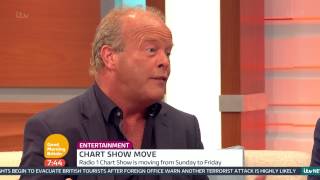 Bruno Brookes On The Radio 1 Chart Show Moving To Fridays  Good Morning Britain [upl. by Nitram]