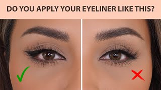 HOW TO APPLY EYELINER THE RIGHT WAY 2021  NINA UBHI [upl. by Eniamirt]