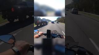 Tailgating Truck Driver Almost SANDWICHES Motorcyclist Against Guardrail [upl. by Minton]