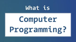 Introduction to Computer Programming  What is it Programming Language Types [upl. by Steen515]