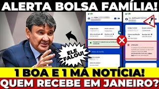 ⚠️SAIU 1 BOA e 1 MÁ NOTÍCIA para quem é do BOLSA FAMÍLIA BUSCA ATIVA e novos BLOQUEIOS em JANEIRO [upl. by Akyre541]