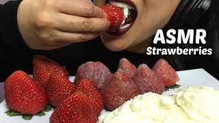 ASMR Fresh  Candied Strawberries EATING SOUNDS No Talking  SASASMR [upl. by Uke]