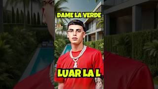 Luar La L  Dame La Verde Letra  Lyrics shorts [upl. by Zobias315]