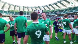 Irish Rugby TV Japan 22 Ireland 50  First Test Tunnel Cam [upl. by Amathist]