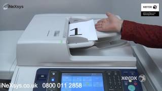 How to Load Paper in Document Feeder  Xerox WorkCentre 7830i 7835i 7845i 7855i [upl. by Aekahs799]