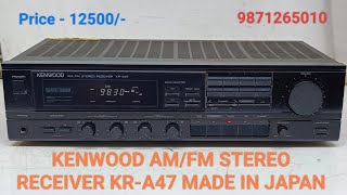 KENWOOD AMFM STEREO RECEIVER KRA47 Price  12500 Only Contact No  9871265010 [upl. by Tarsus]