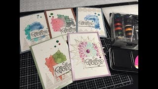 TUTO Cartes Facile Simple et Rapide MEILLEURS VOEUX Aquarelle [upl. by Robson]