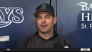 Aaron Boone discusses Aaron Judges upcoming arbitration hearing [upl. by Roice]