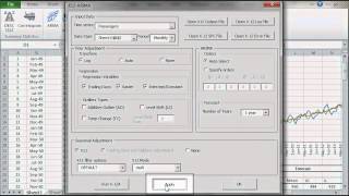 Maintaining X12ARIMA model in Excel [upl. by Nolak]