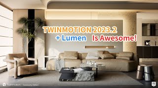 Twinmotion 20232  Lumen Realtime Rendering Tutorial Creating a Realistic Living Room twinmotion​ [upl. by Yntrok117]