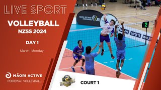 NZ Secondary School Volleyball Championships 2024  Day 1  Court 1 [upl. by Kieger195]