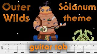 Guitar tab Outer Wilds  Solanum Theme [upl. by Magbie]