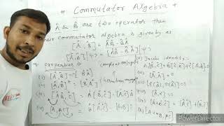 Commutator algebra in quantum mechanics  commutator of two operator [upl. by Llertram]