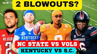 2 BLOWOUTS TN VS NC STATE TENNESSEE FOOTBALL KENTUCKY FOOTBALL SOUTH CAROLINA FOOTBALL SEC ACC [upl. by Innus454]