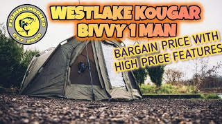 WESTLAKE KOUGAR 1 MAN BIVVY REVIEW  BARGAIN PRICE [upl. by Atteyek]