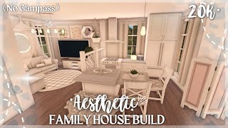 20K BLOXBURG AESTHETIC FAMILY HOUSE BUILD NO GAMEPASS [upl. by Christiane223]