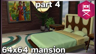 Building on the Get Famous 64x64 lot for the first time  The Sims 4  part 4 upstairs [upl. by Sifan68]