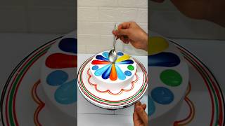 Amazing Rainbow🌈 Cake Design Multi Colour Cake cake youtube video shorts short yt food art [upl. by Tekcirk]