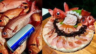 Nightfishing for MENPACHI in HAWAII  Epic sushi cake  Catch Cook Create [upl. by Ardnalak]