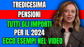 Scopri gli Aumenti delle Tredicesime 2024 Calcoli e Esempi per Pensioni Sotto i 1000 Euro [upl. by Slifka]