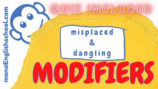 Misplaced and Dangling Modifiers  mono English school [upl. by Art]