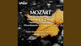 Divertimento in D Major K 136 quotSalzburg Symphony No 1quot II Andante [upl. by Merritt285]